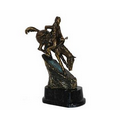 Remington Mountain Man Antique Brass Figurine - 4" W x 7" H